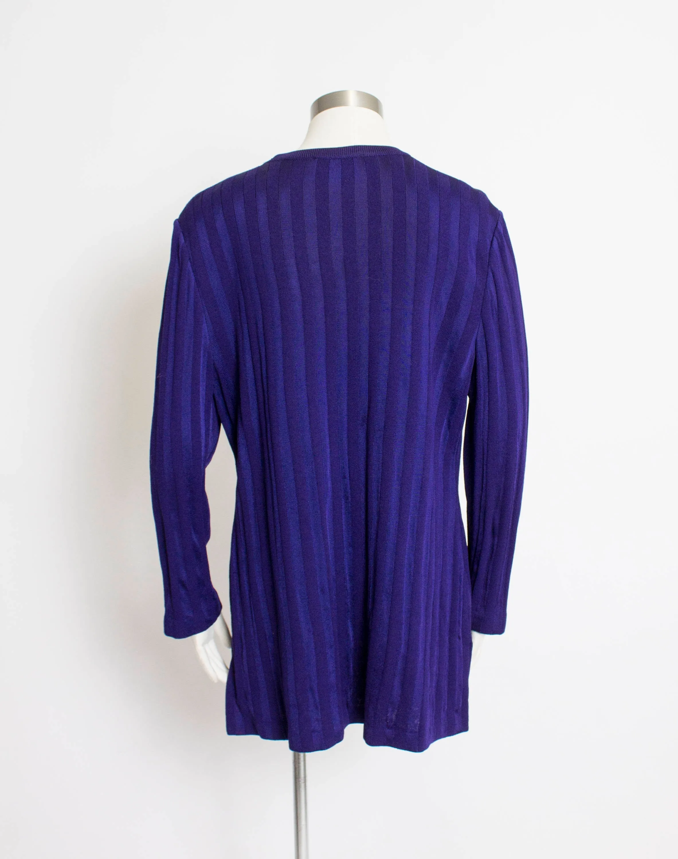 1980s  ST.JOHN Sweater Dress Wool Knit Small