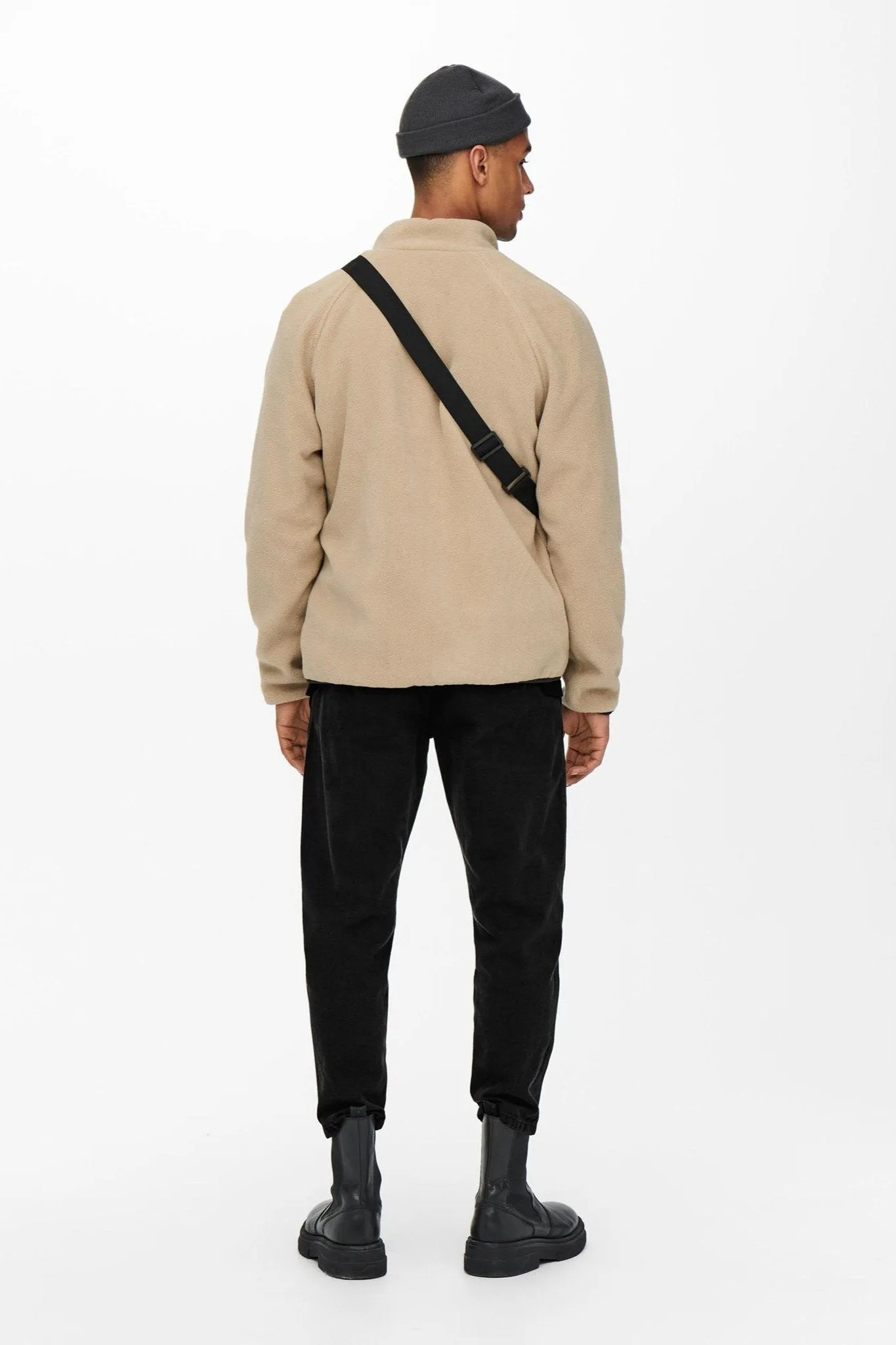 Avi Beam Chino Twill Trousers - Black