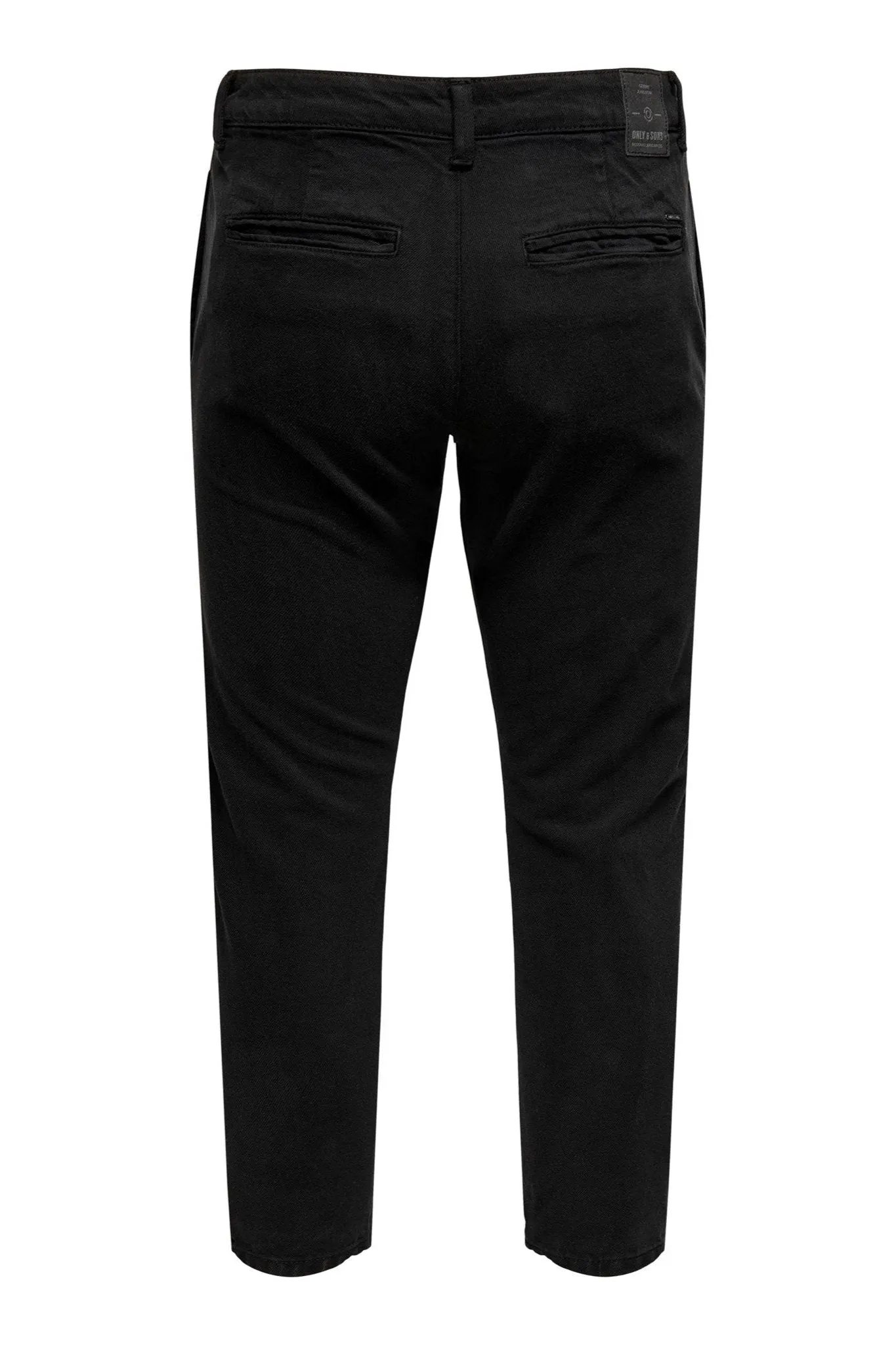 Avi Beam Chino Twill Trousers - Black