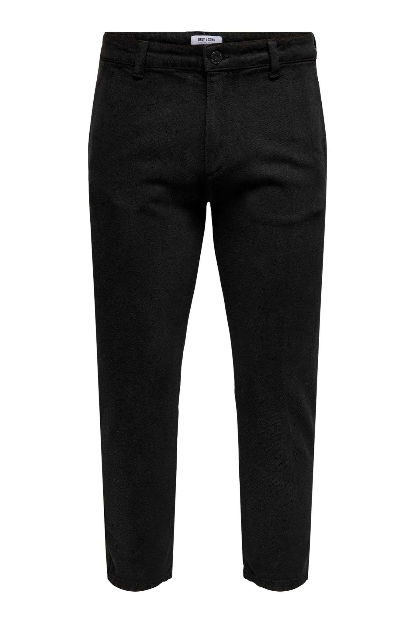 Avi Beam Chino Twill Trousers - Black