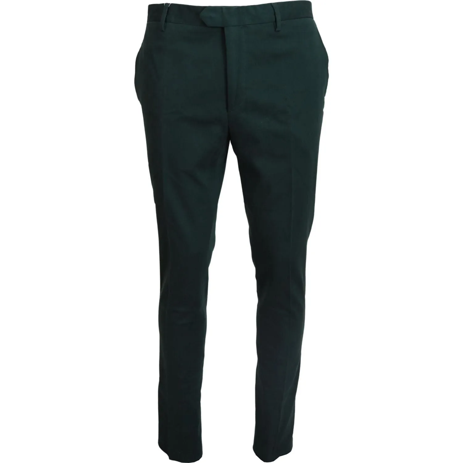 BENCIVENGA Elegant Dark Green Chino Trousers