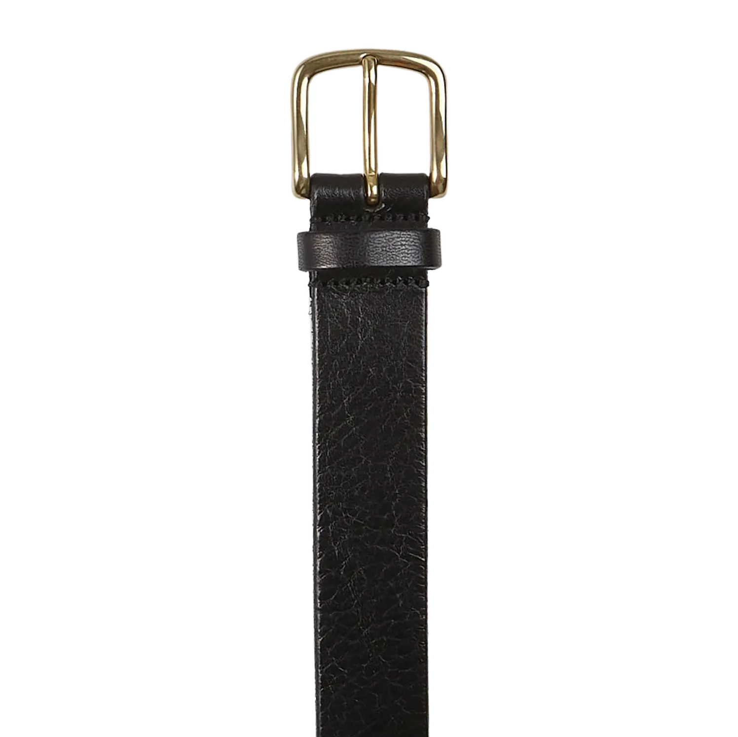 Black Saddle Leather 30mm Belt