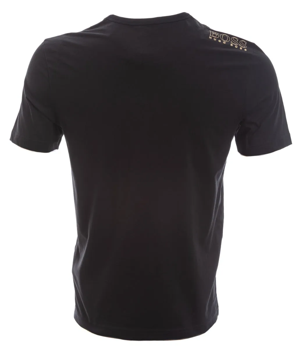 BOSS TEE T-Shirt in Black and Gold