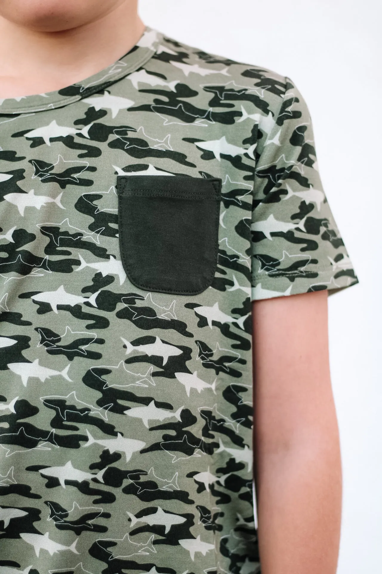 Camo Shark Dream Pocket Tee