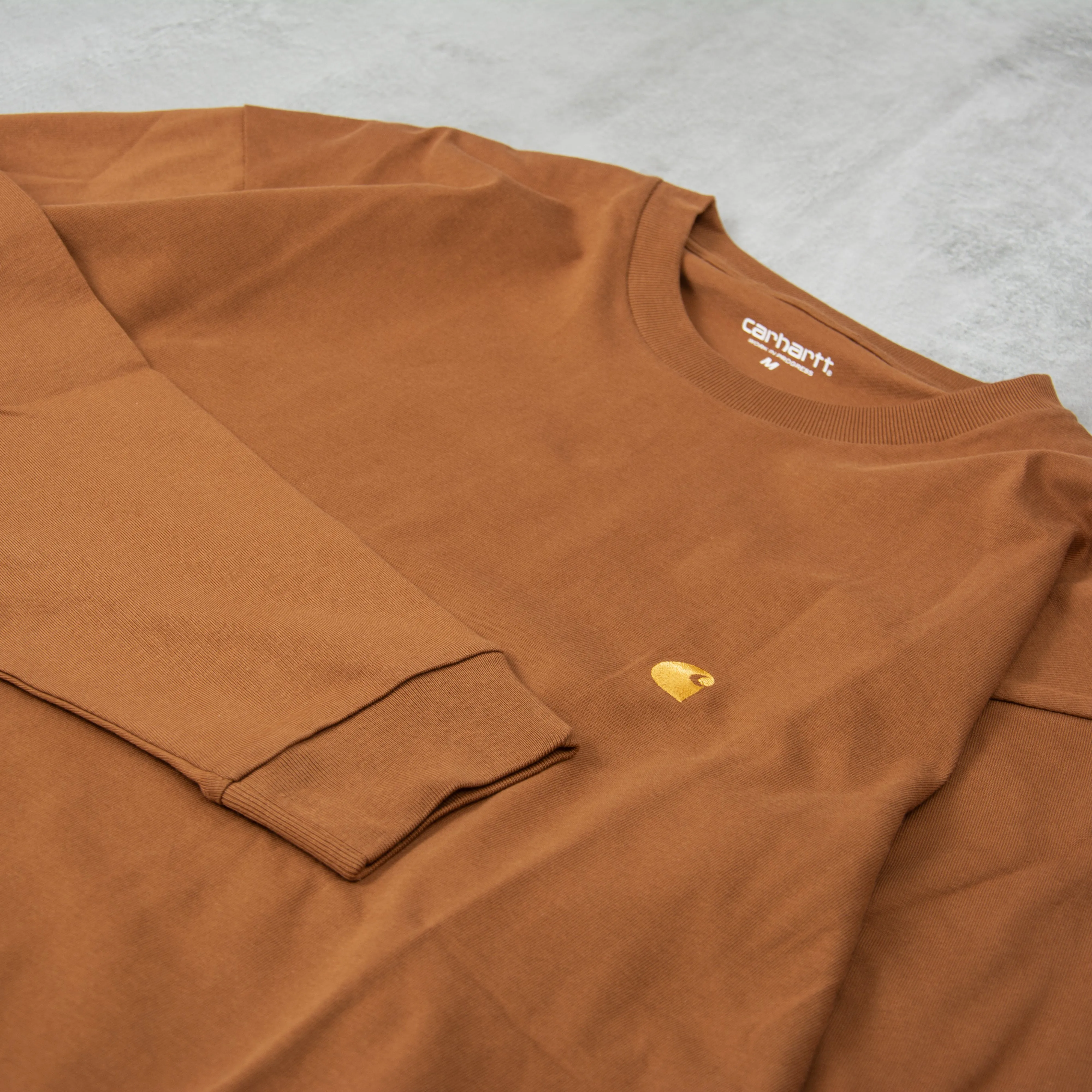 Carhartt WIP Chase L/S Tee - Hamilton Brown