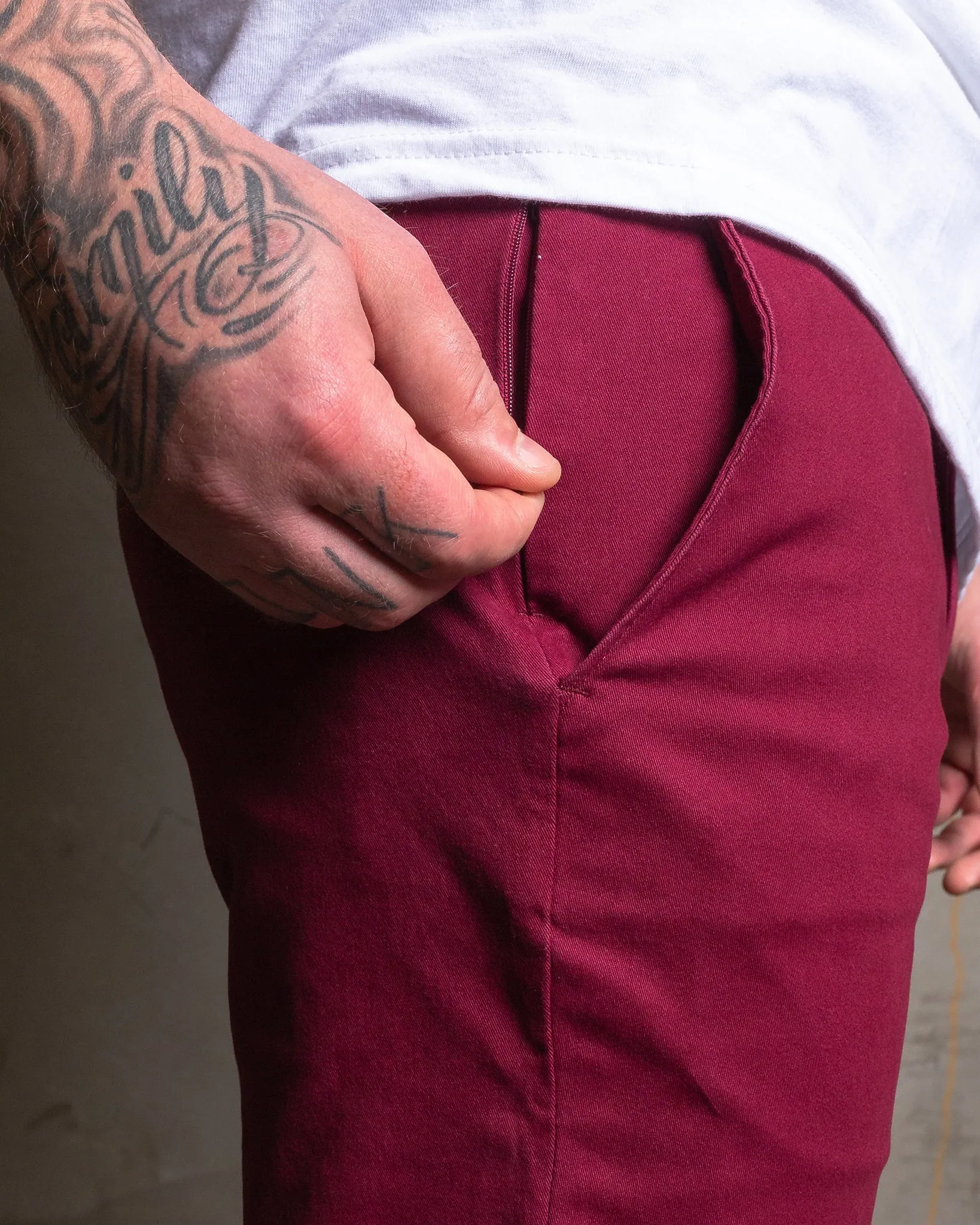 Chino Pants - Maroon