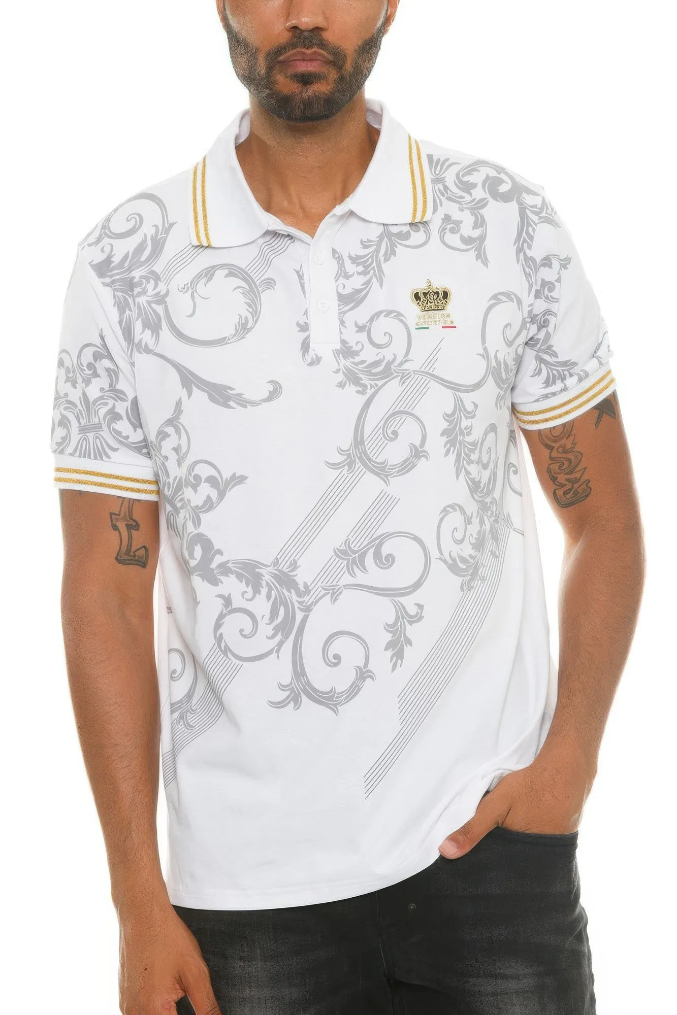 Couture Polo Button Down Shirt