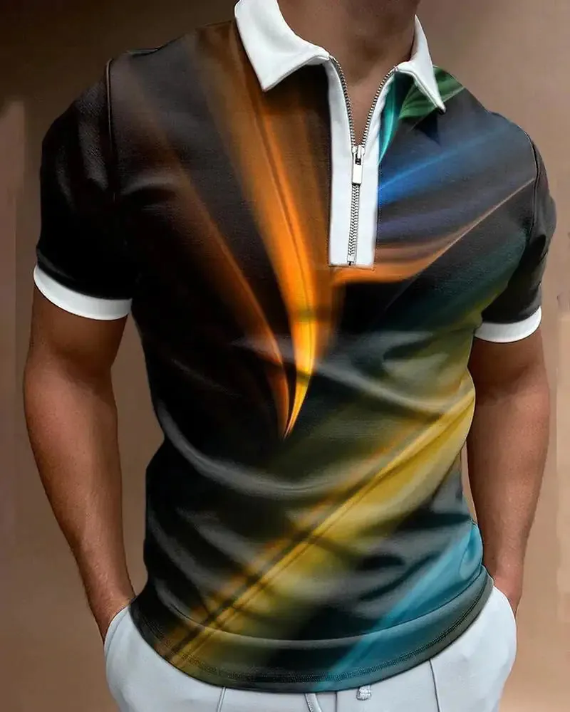 Digital Print Decorated Polo Shirt