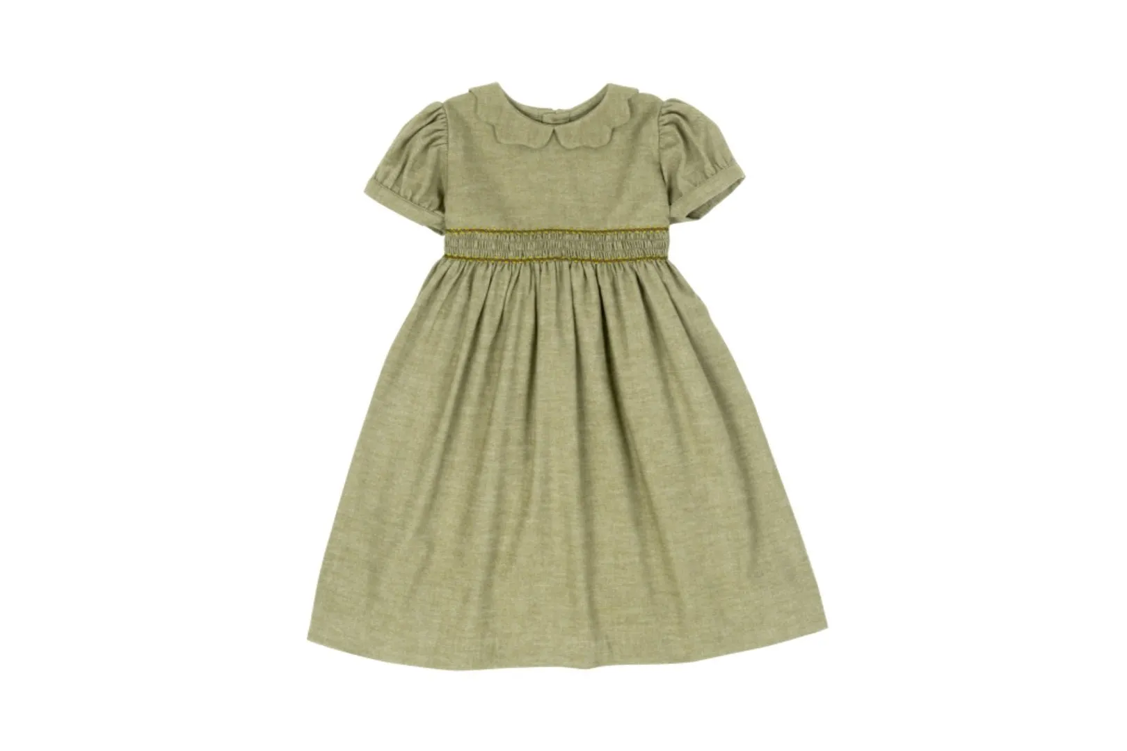 Elena Smock Dress - Green