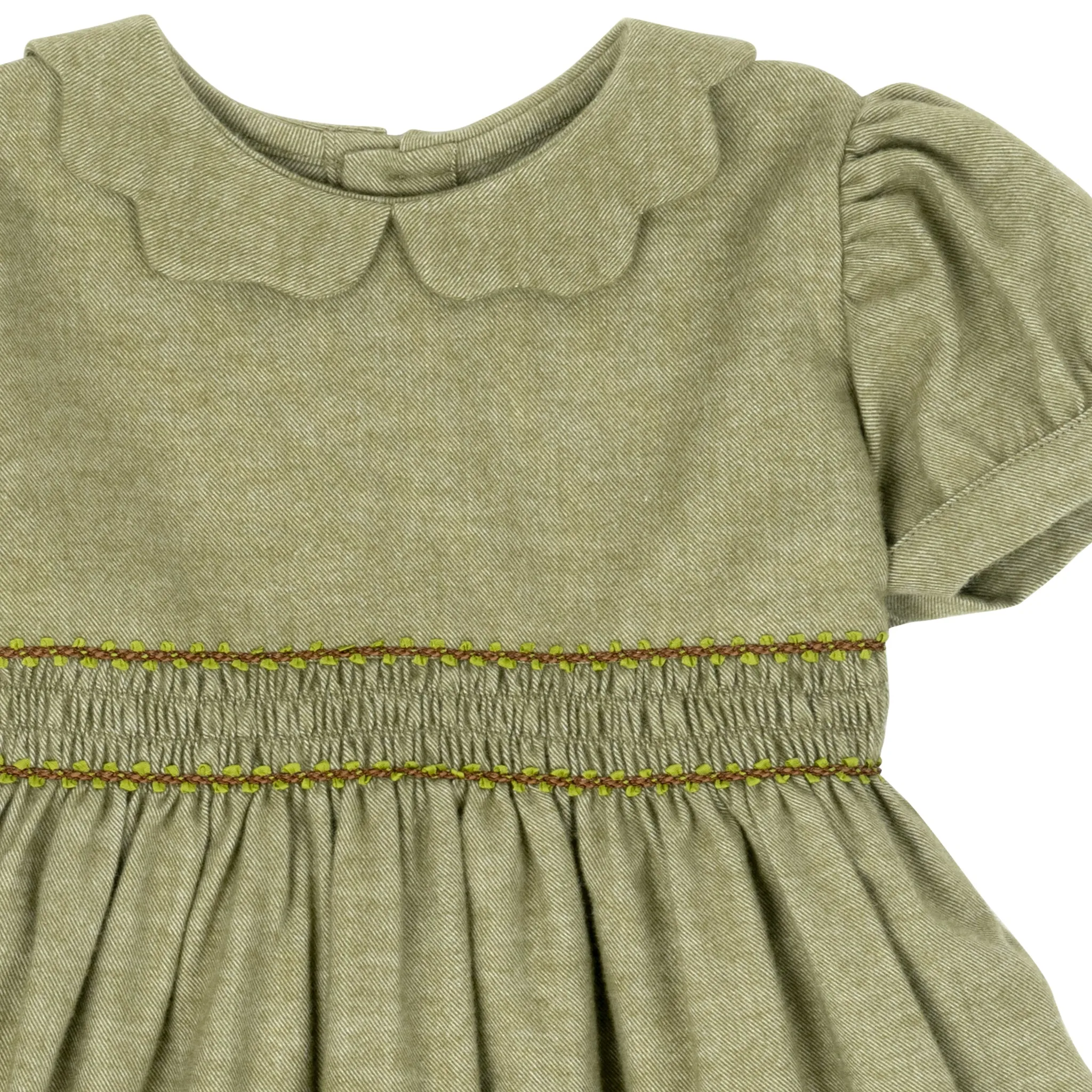 Elena Smock Dress - Green