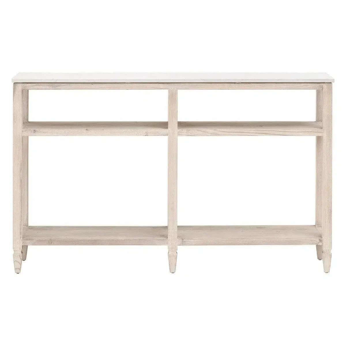 Emerie 11" Narrow Console Table With Storage Shelves