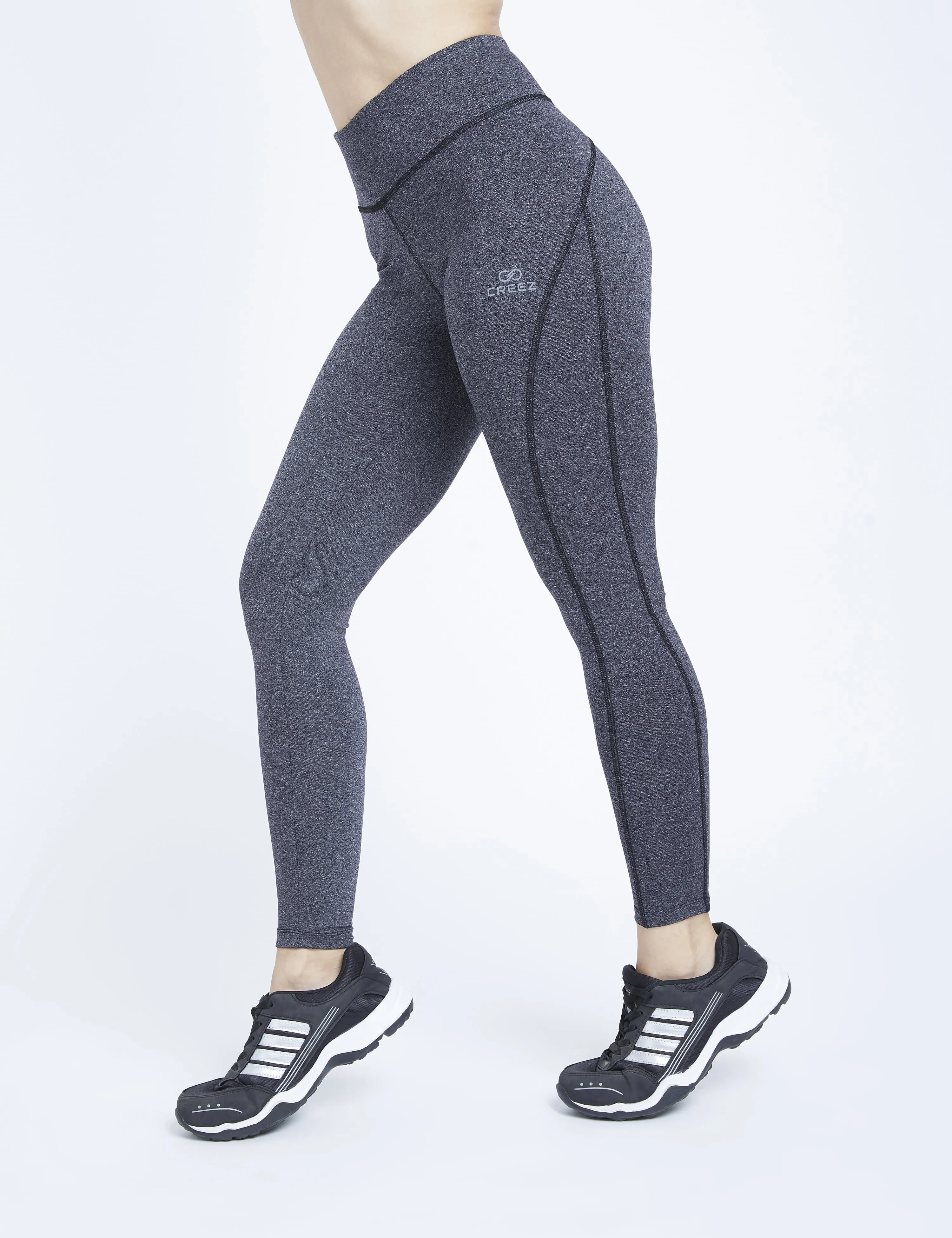 Essential Hardcore Charcoal Marl Full Length Women's Leggings