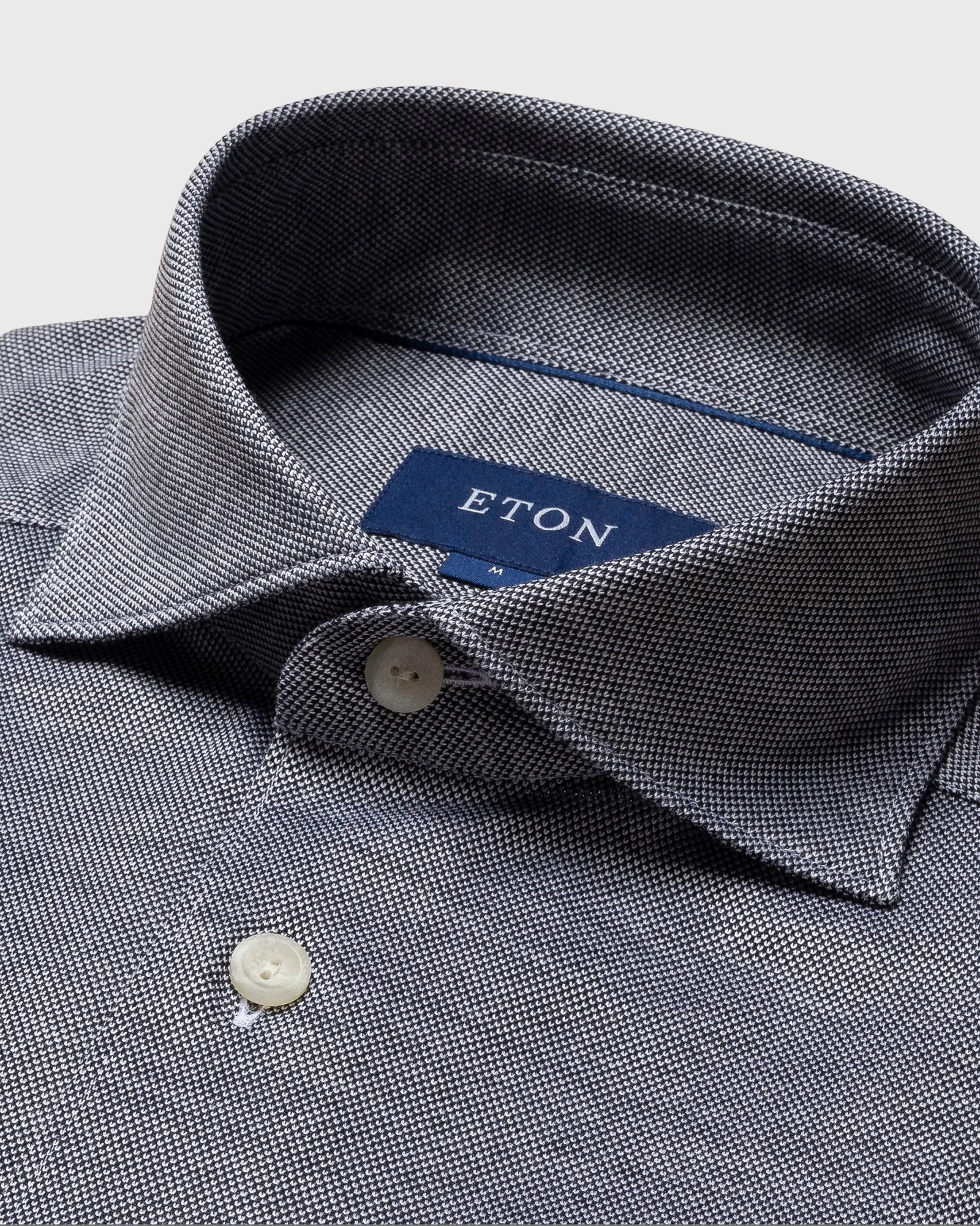 ETON 10000264228 BLUE SLIM SC PIQUE SHIRT