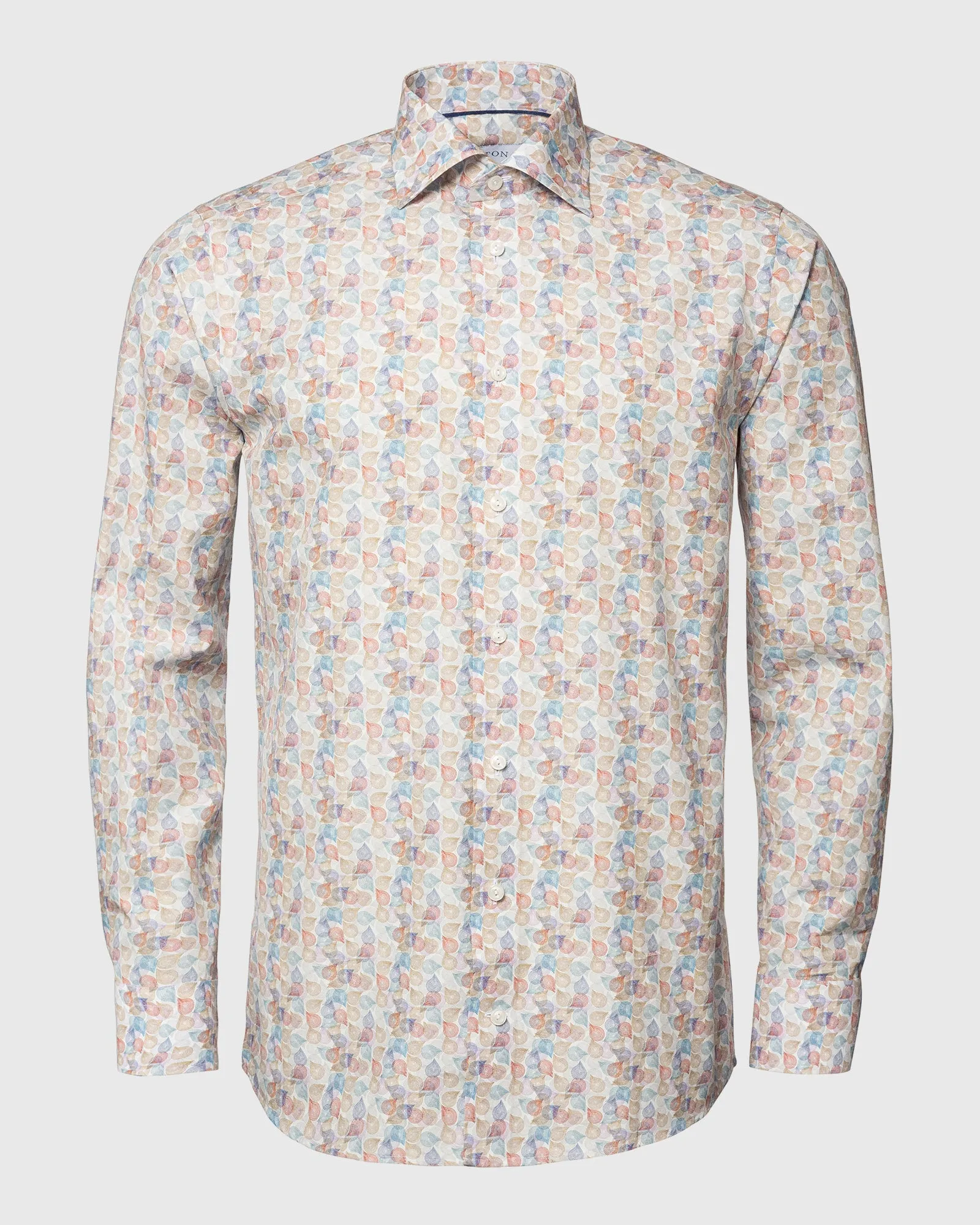 ETON 10000398955 RUST PRINT SLIM SC SHIRT