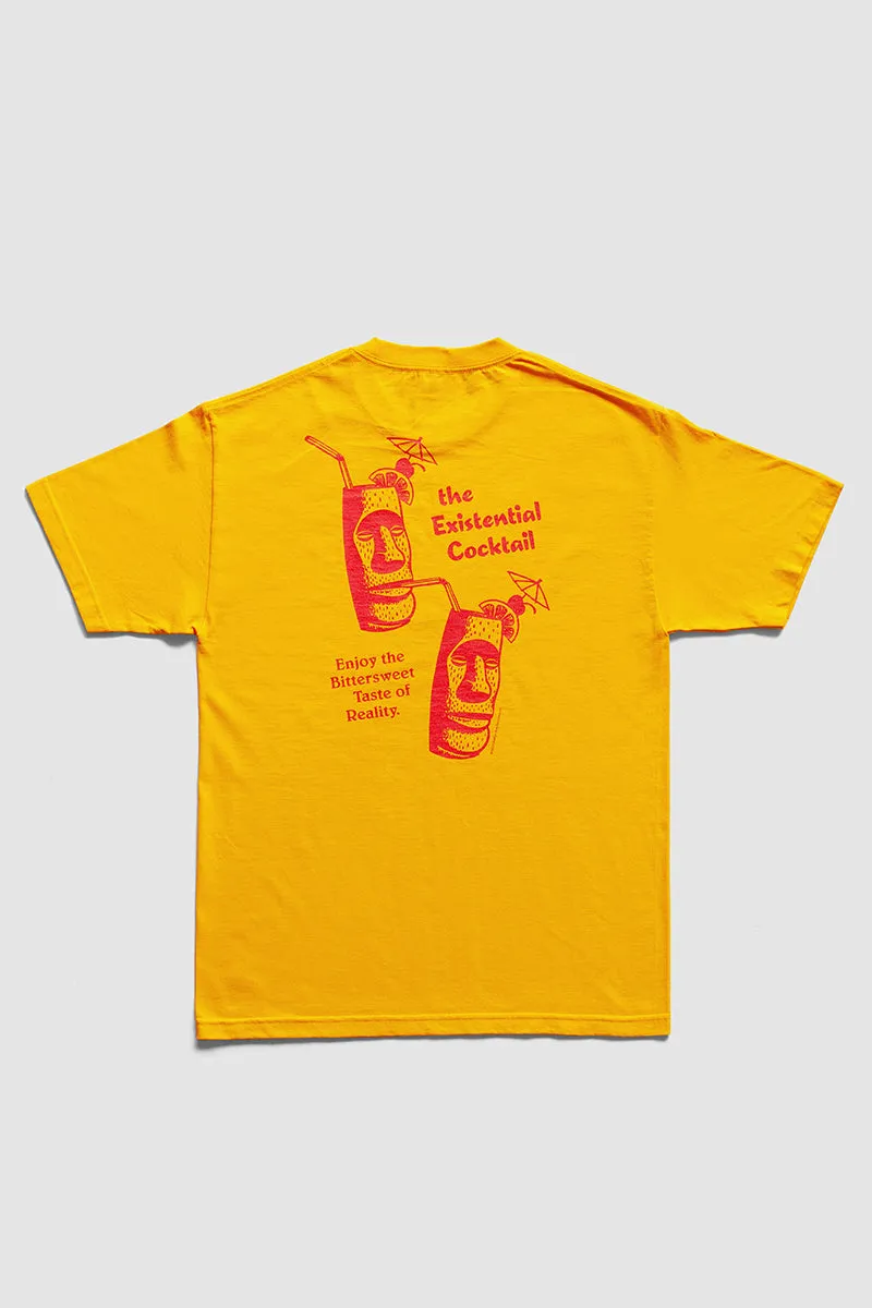 Existential Cocktail T-Shirt - gold