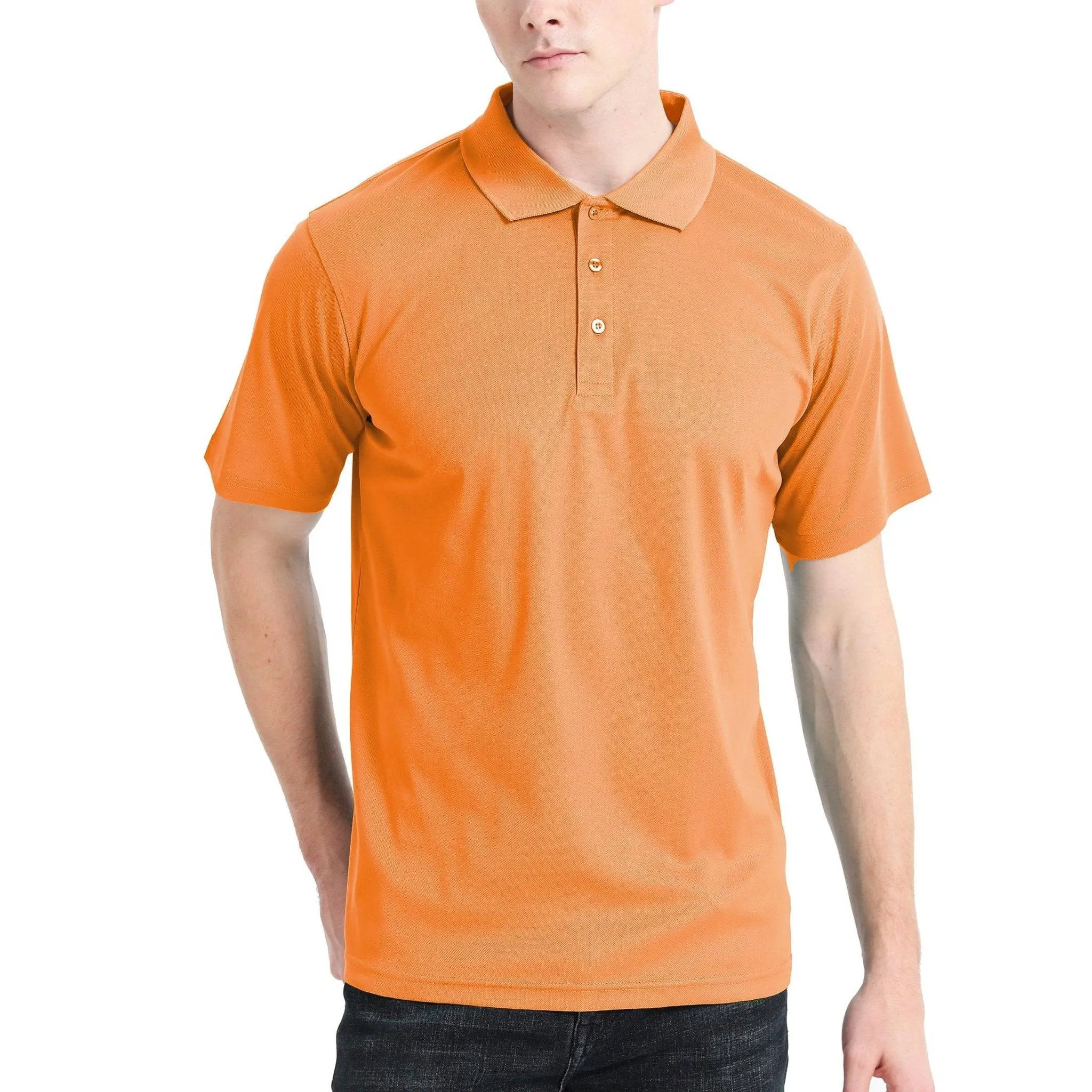 ISUSI Everyday Mens Polo Shirts, Cotton Blend, UPF 30 