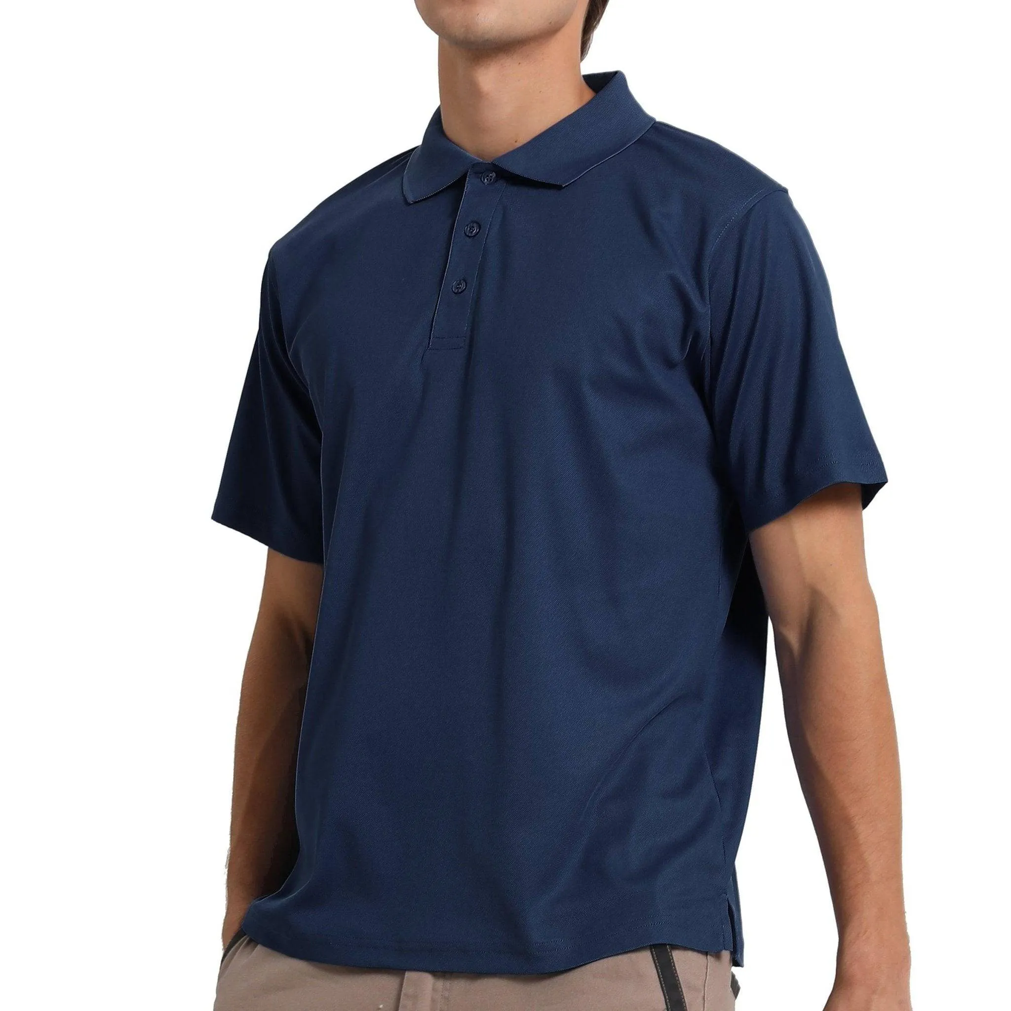 ISUSI Everyday Mens Polo Shirts, Cotton Blend, UPF 30 