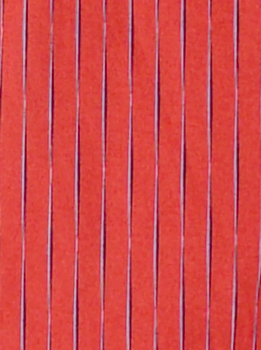 Jester Red Striped Slim Fit Casual Shirt | Greenfibre