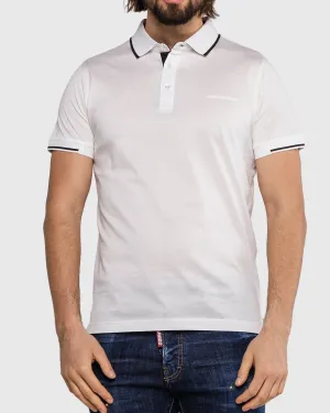 KARL LAGERFELD 755001 SS WHITE POLO