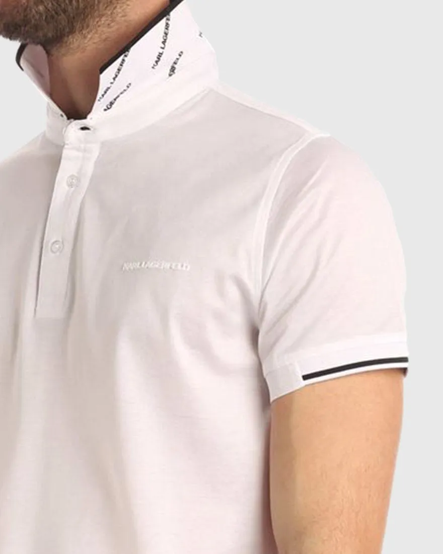 KARL LAGERFELD 755001 SS WHITE POLO