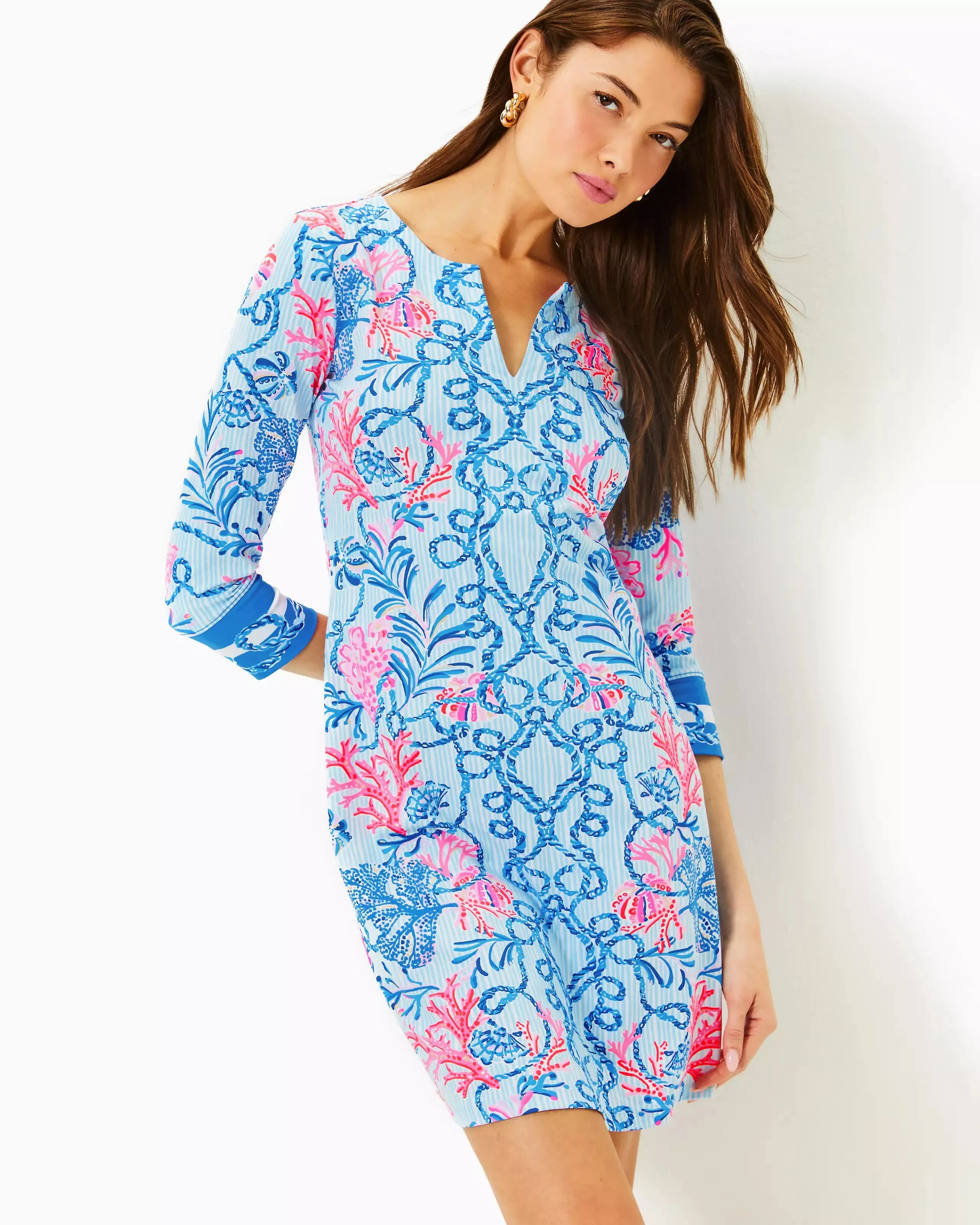 Lilly Pulitzer Women's UPF 50  Nadine ChillyLilly Dress - Multi Naut Today Engineered Chillylilly