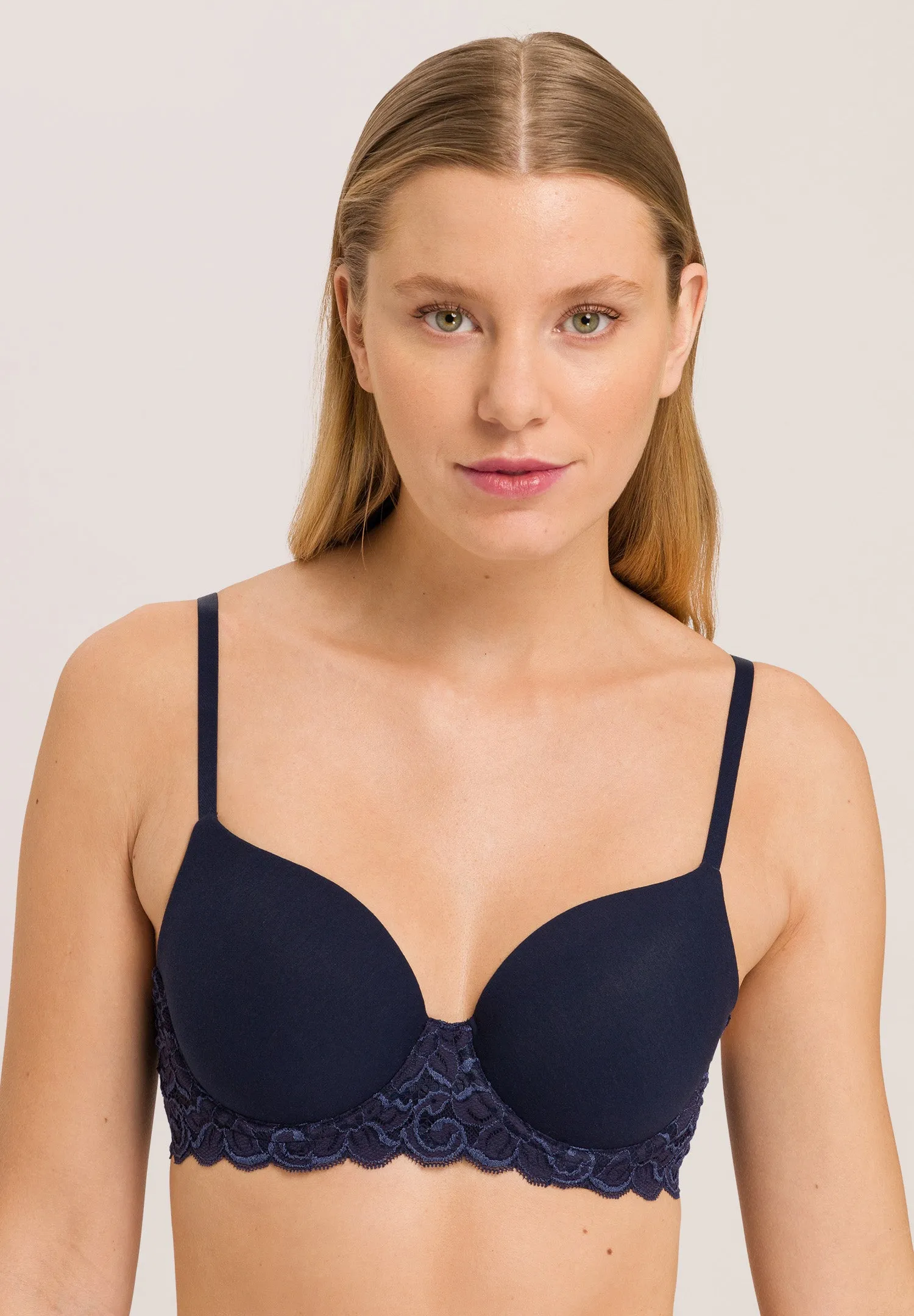 Luxury Moments Lace T-Shirt Bra | Deep Navy 71503-1610