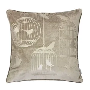 Mocha Bird Luxury Pillow