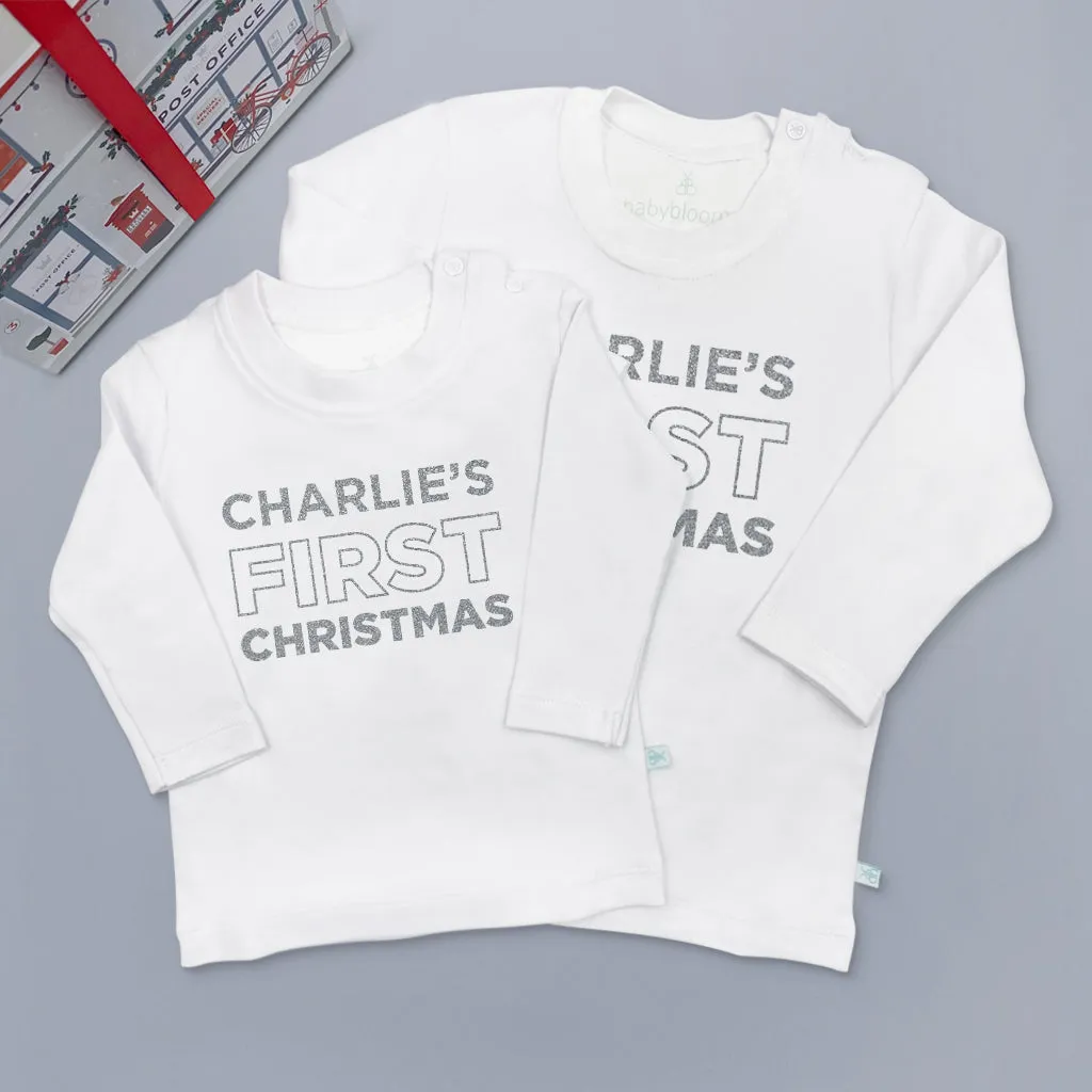 My First Christmas T-Shirt – Personalised