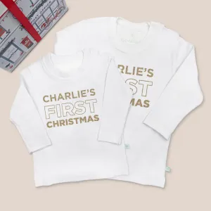 My First Christmas T-Shirt – Personalised