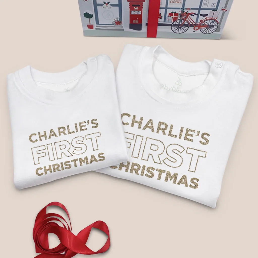 My First Christmas T-Shirt – Personalised