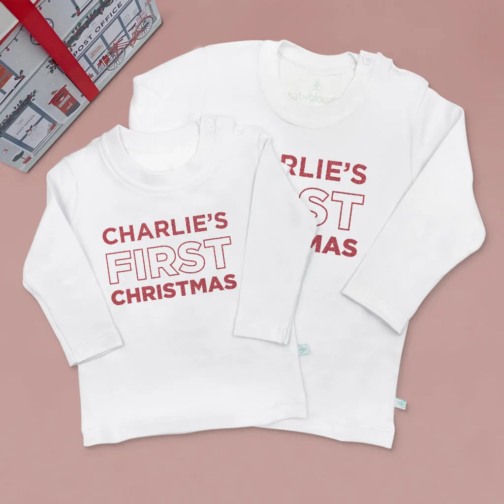 My First Christmas T-Shirt – Personalised