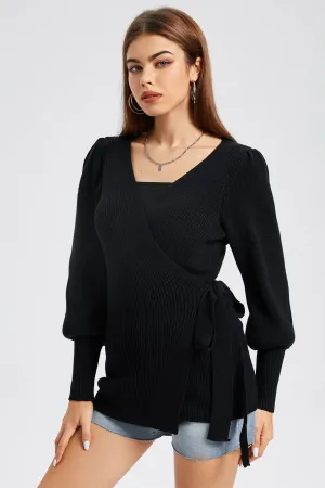 OL Wrap Knot Side Belted Jumper