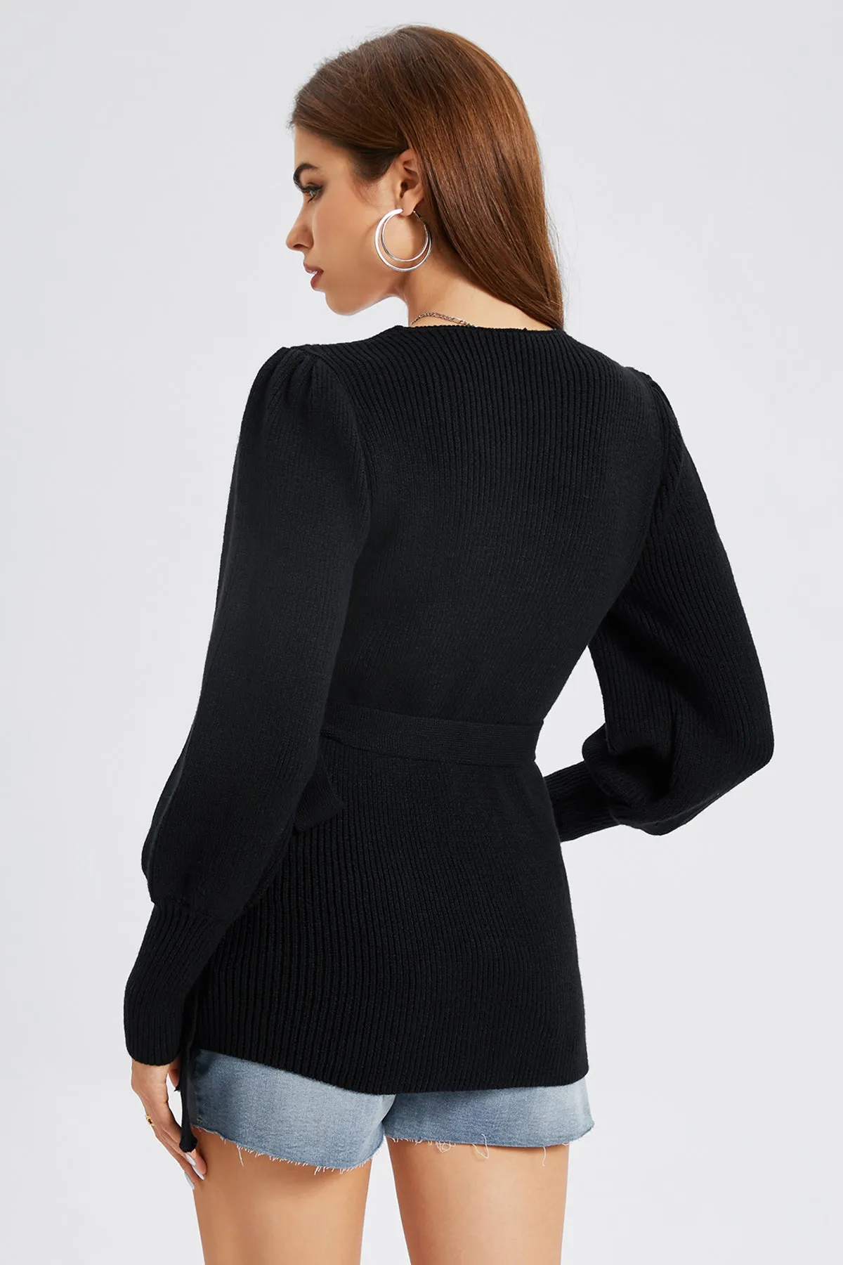 OL Wrap Knot Side Belted Jumper