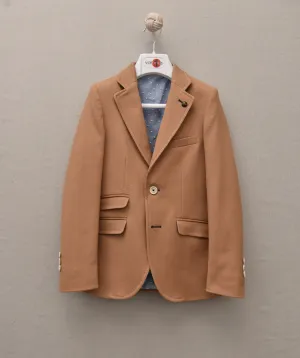 One Varones Boys Camel Blazer