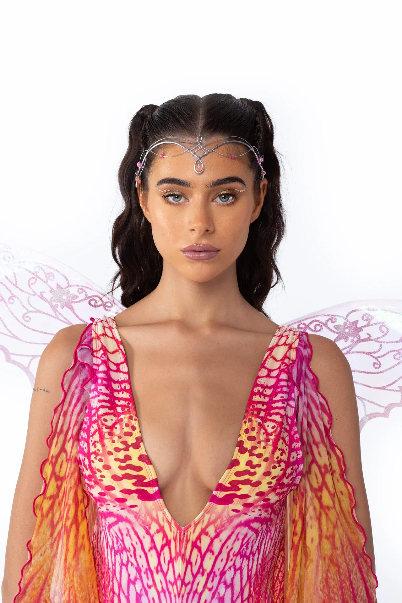 Orange Blossom Winged Catsuit