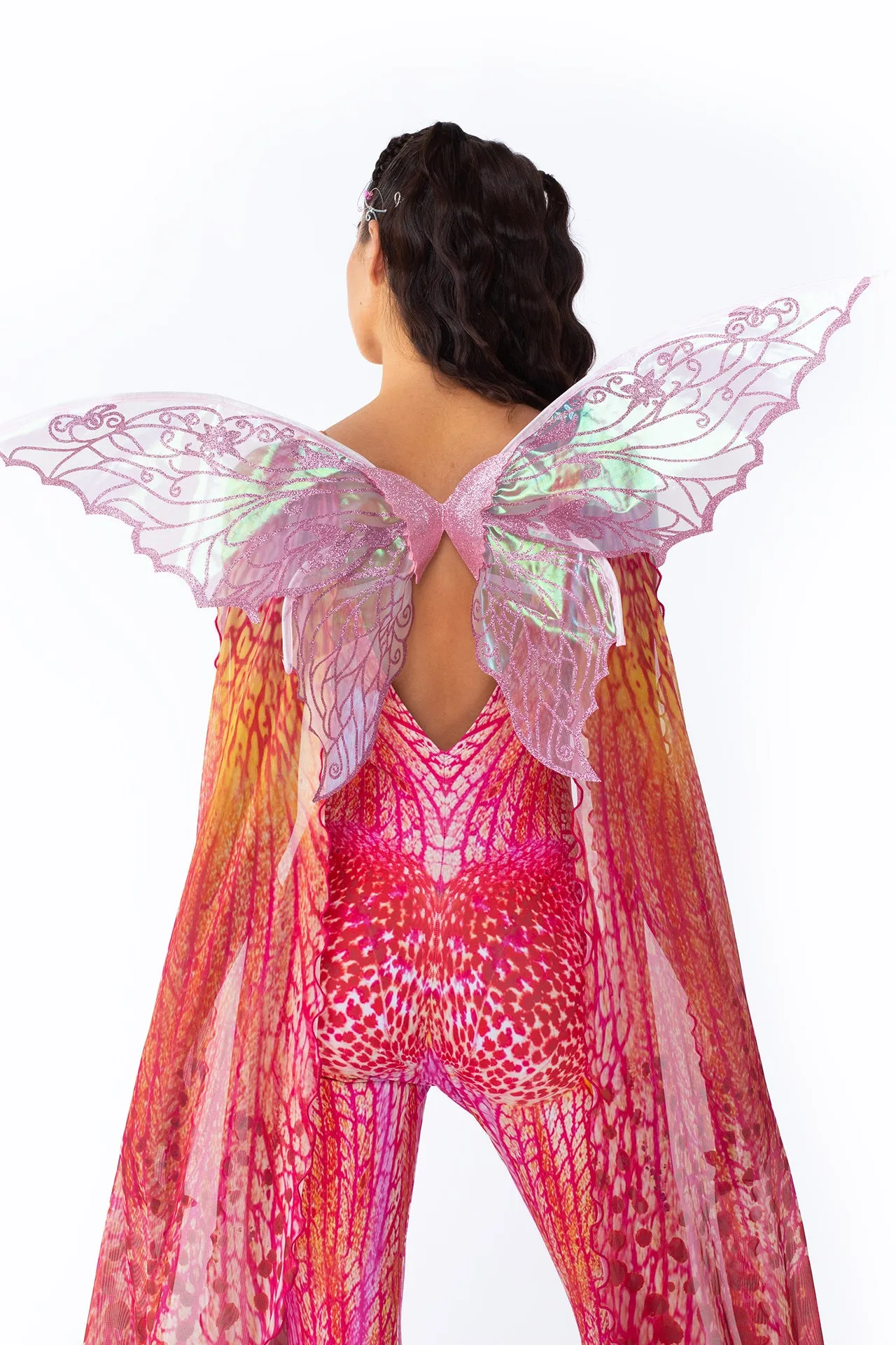 Orange Blossom Winged Catsuit