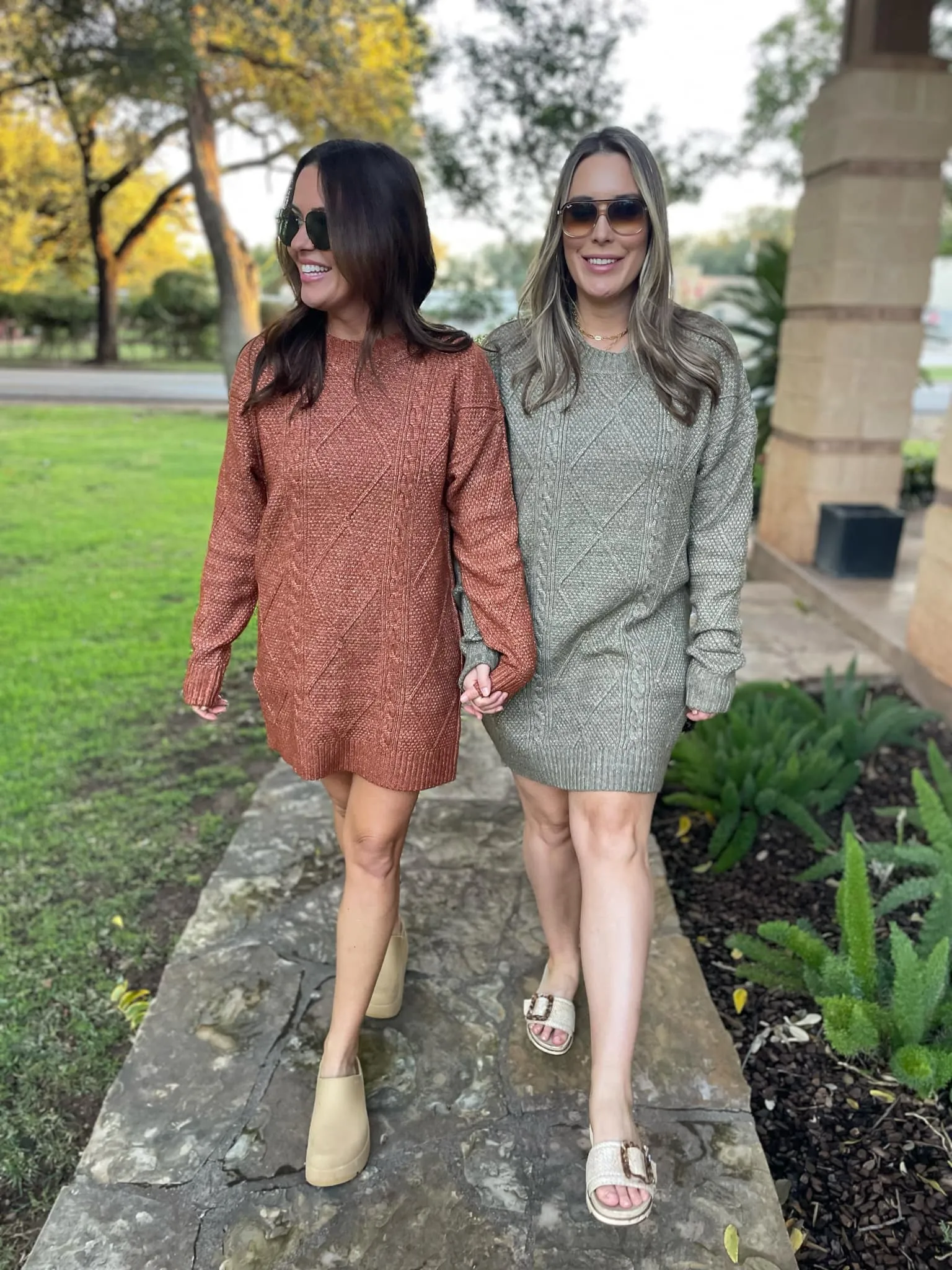 PREORDER: So Delightful Cable Knit Sweater Dress in Four Colors