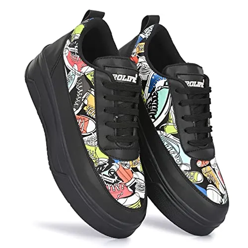 Prolific Women's Black Sneakers - 5 UK