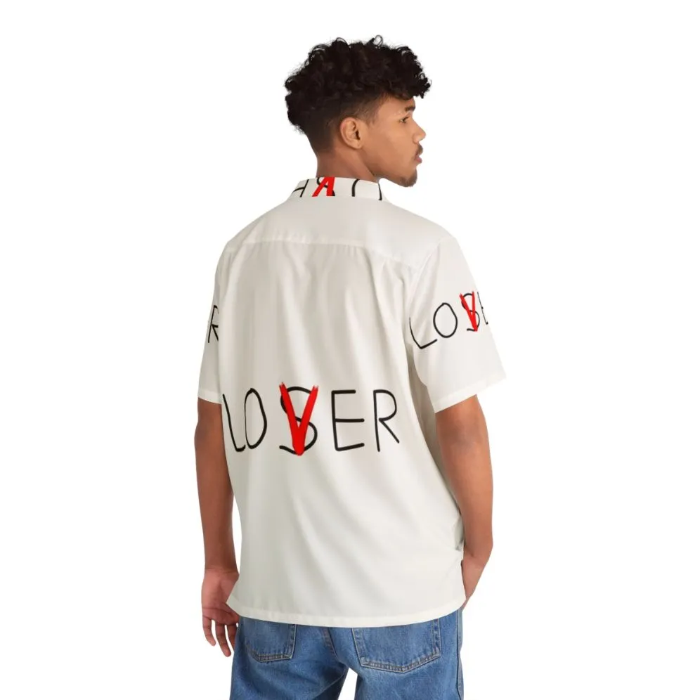 "Lover Not A Loser" Funny Hawaiian Shirt for Valentine's Day