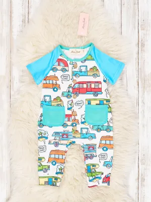 "Road Trip" Raglan Romper