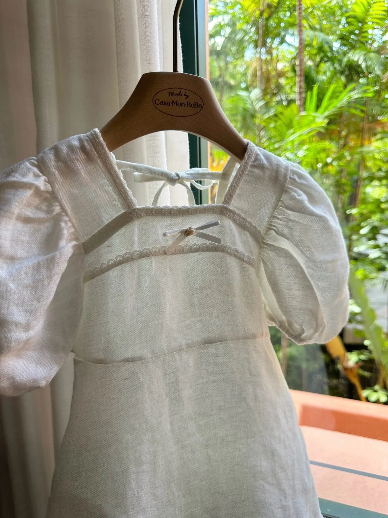 Relief Linen Dress