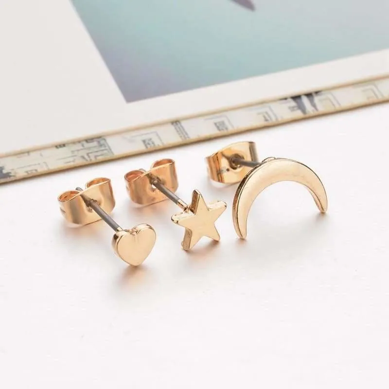 Romantic Small  Stud Earrings