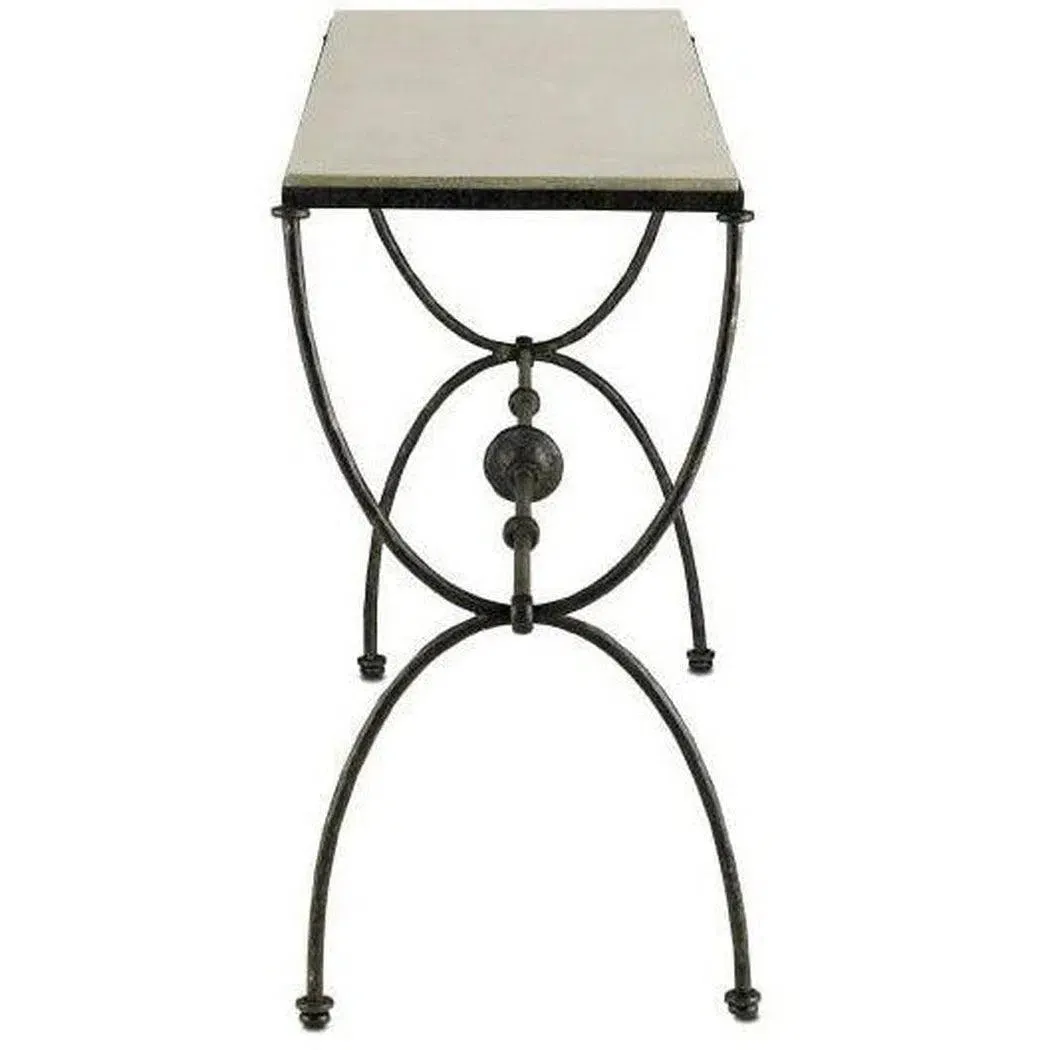 Rustic Bronze Polished Concrete Agora Console Table