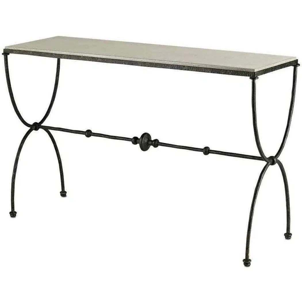 Rustic Bronze Polished Concrete Agora Console Table