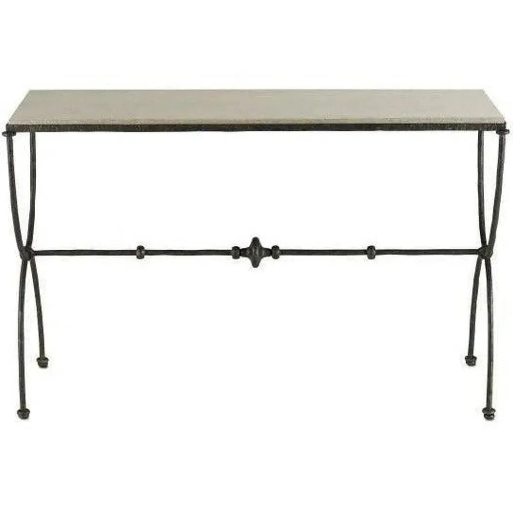 Rustic Bronze Polished Concrete Agora Console Table