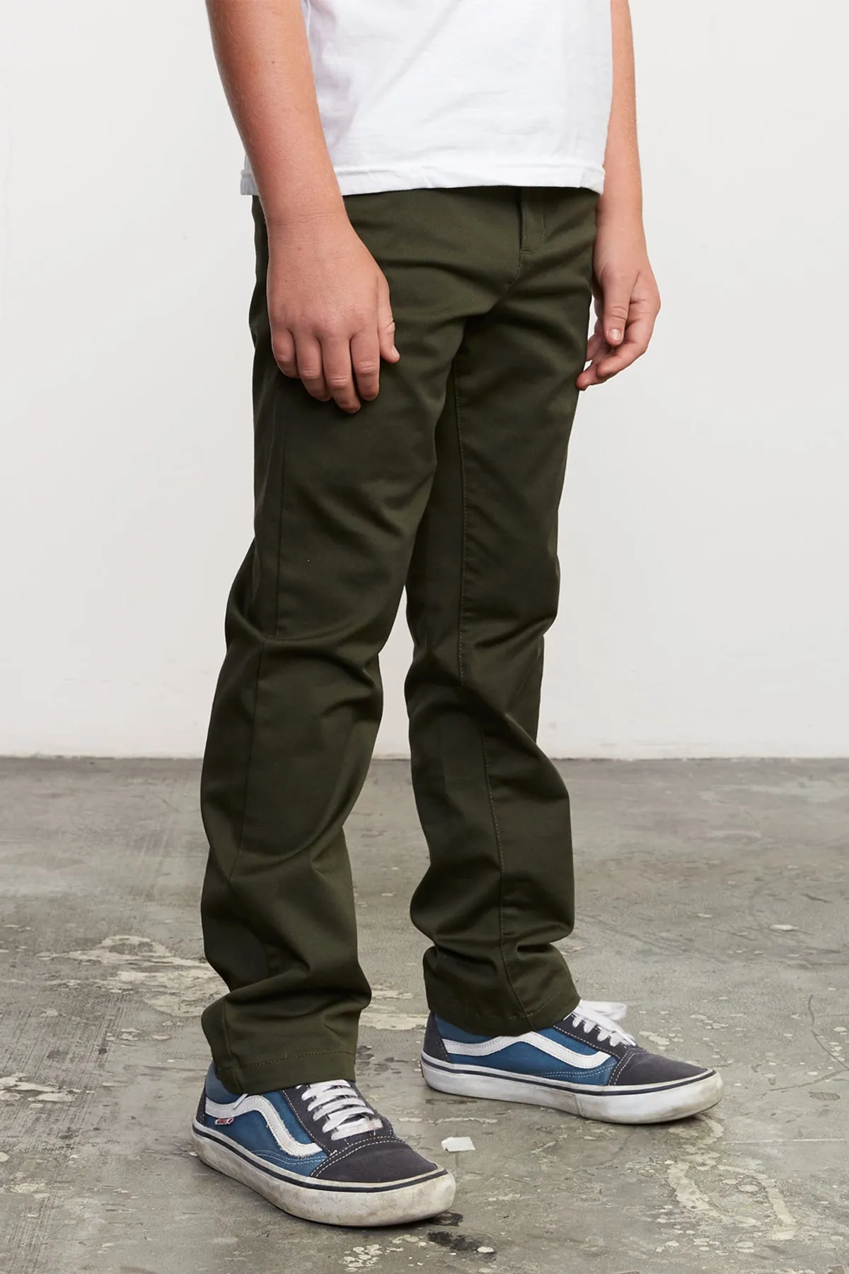 RVCA Weekday Boys Pants - Forest (Size 12 left)