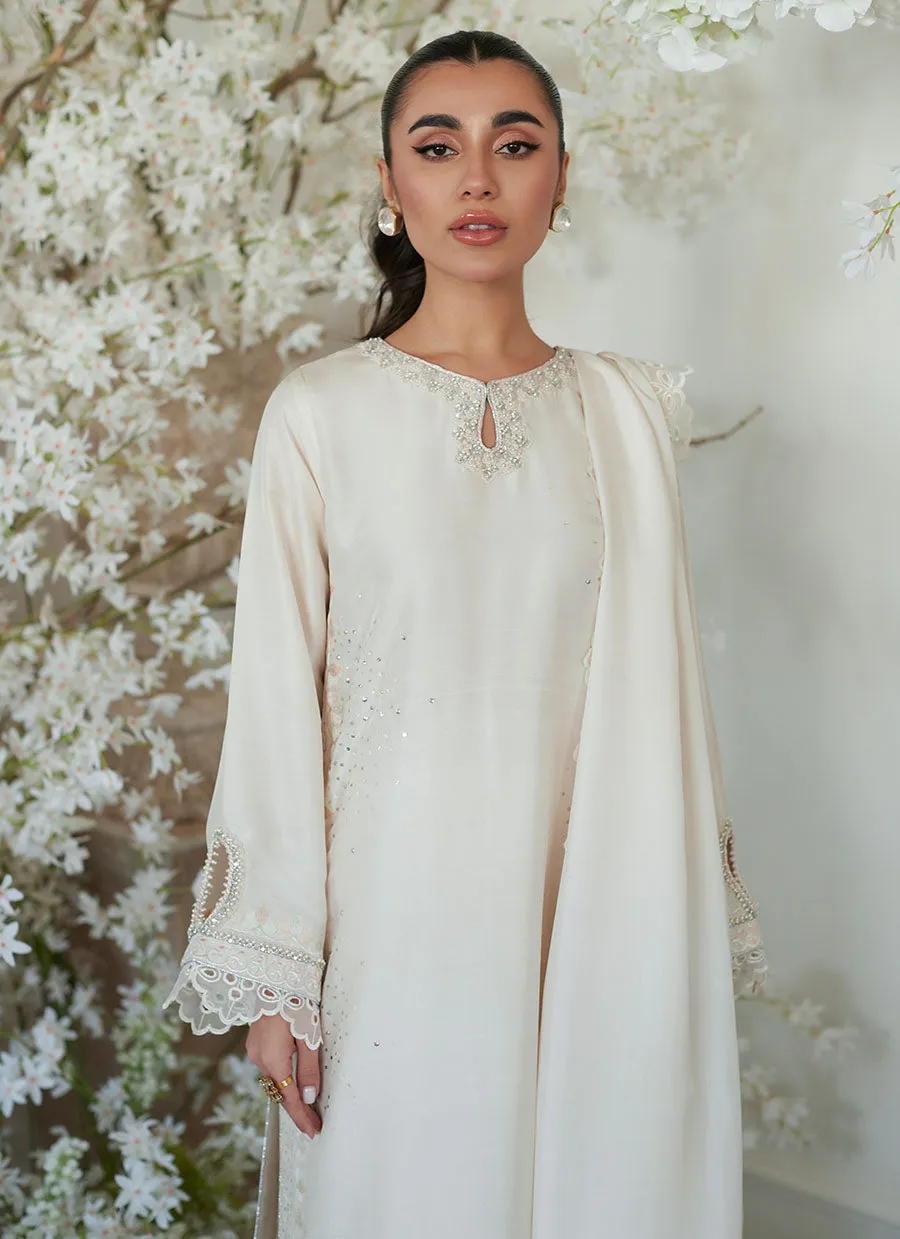 Sika Ivory Shirt and Dupatta