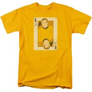 Star Trek Tos King Mens T Shirt Gold