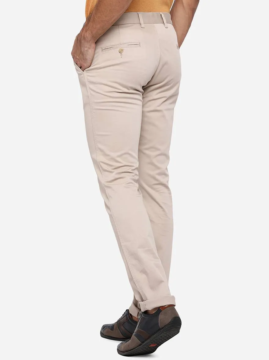 Stone Solid Super Slim Fit Casual Trouser | Greenfibre