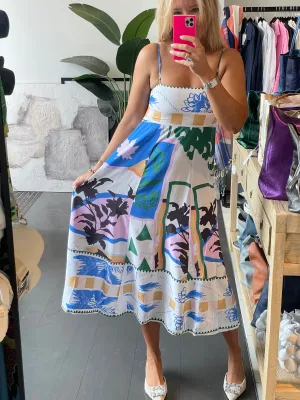 Sustainable St Tropez Midi Dress